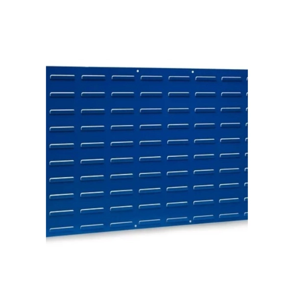 blue metal louvered panel